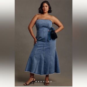 Pilcro Icon Fluted Midi Dress